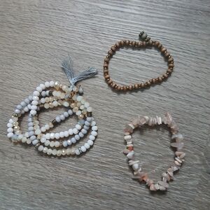 Chic Vintage Beaded Bracelet Trio